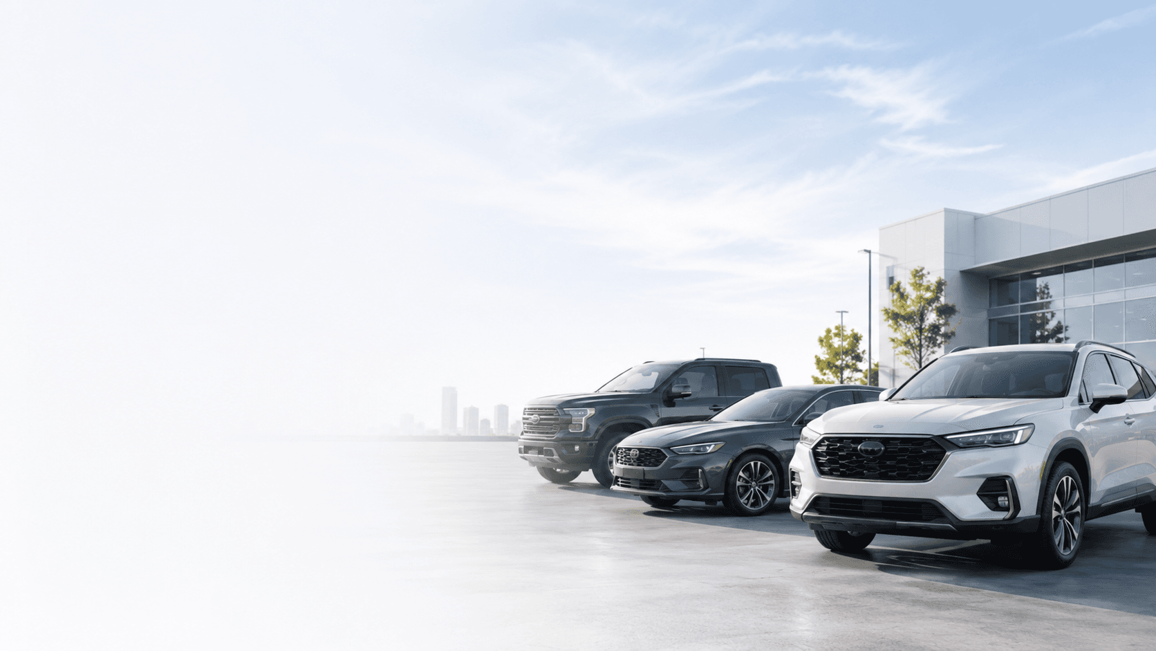 Vehicles outside the Ready Ride Ottawa dealership
